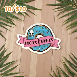 Riots Not Diets Donut Sticker – Body Positive Feminist Vinyl Decal
